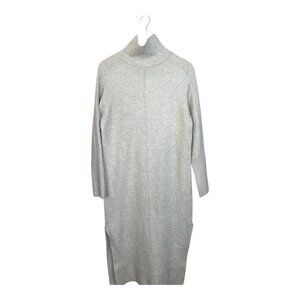 H&M Knit Wool-Blend Dress Women's Size Small Light Gray